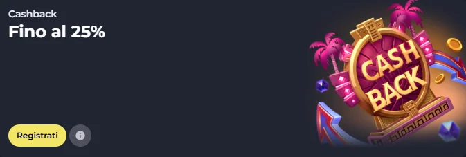 bonus cashback up to 25%
